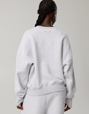 OFFLINE By Aerie Cloud Fleece Classic Crewneck Sweatshirt