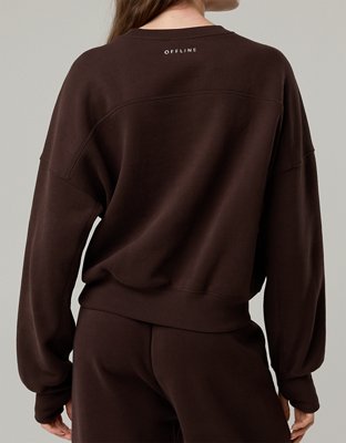 OFFLINE By Aerie Cloud Fleece Classic Crewneck