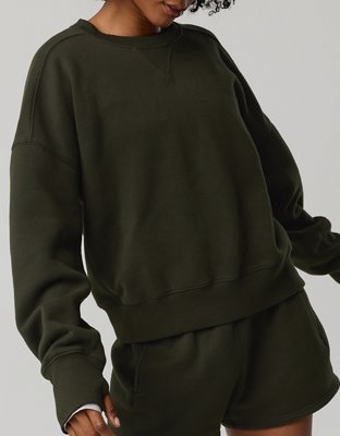 OFFLINE By Aerie Cloud Fleece Classic Crewneck Sweatshirt