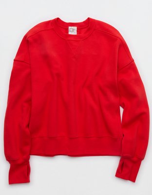 OFFLINE By Aerie Cloud Fleece Classic Crewneck