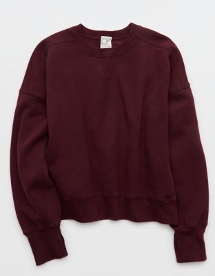 OFFLINE By Aerie Cloud Fleece Classic Crewneck Sweatshirt