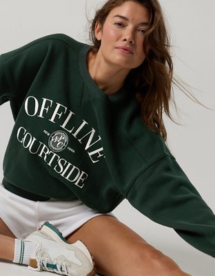 OFFLINE By Aerie Cloud Fleece Classic Crewneck