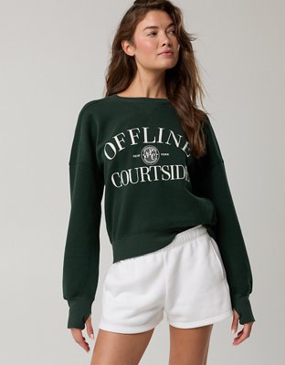 OFFLINE By Aerie Cloud Fleece Classic Crewneck Sweatshirt