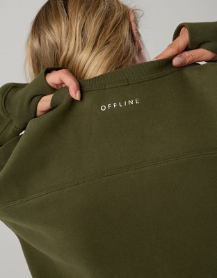 OFFLINE By Aerie Cloud Fleece Classic Crewneck Sweatshirt