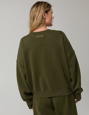 OFFLINE By Aerie Cloud Fleece Classic Crewneck