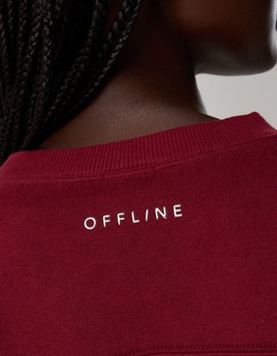 OFFLINE By Aerie Cloud Fleece Classic Crewneck
