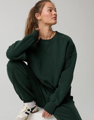 OFFLINE By Aerie Cloud Fleece Classic Crewneck