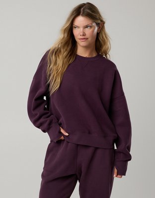 OFFLINE By Aerie Cloud Fleece Classic Crewneck Sweatshirt