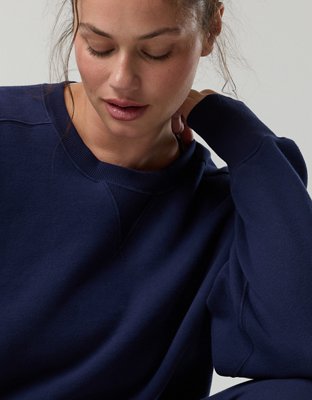 OFFLINE By Aerie Cloud Fleece Classic Crewneck Sweatshirt