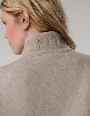 OFFLINE By Aerie Cloud Fleece Quarter Zip Sweatshirt