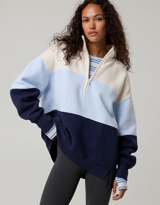 OFFLINE By Aerie Cloud Fleece Quarter Zip Sweatshirt
