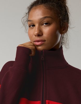 OFFLINE By Aerie Cloud Fleece Quarter Zip Sweatshirt