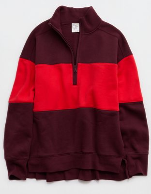 OFFLINE By Aerie Cloud Fleece Quarter Zip Sweatshirt