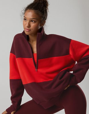 OFFLINE By Aerie Cloud Fleece Quarter Zip Sweatshirt