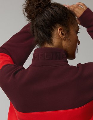 OFFLINE By Aerie Cloud Fleece Quarter Zip Sweatshirt