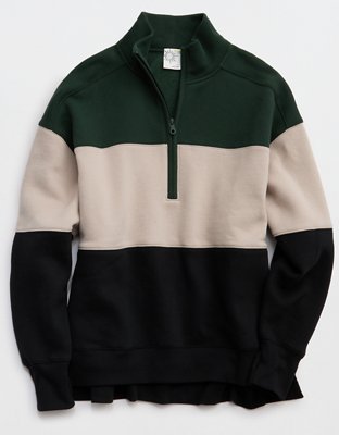 OFFLINE By Aerie Cloud Fleece Quarter Zip Sweatshirt 