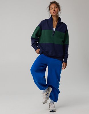 OFFLINE By Aerie Cloud Fleece Quarter Zip Sweatshirt