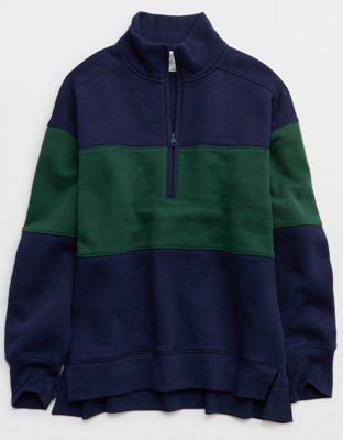 OFFLINE By Aerie Cloud Fleece Quarter Zip Sweatshirt