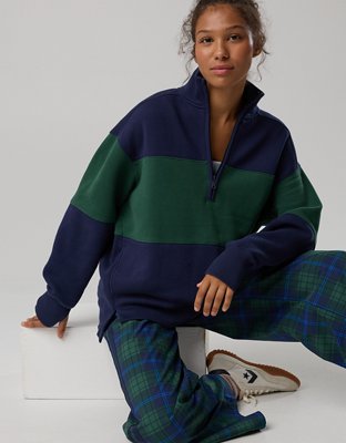 OFFLINE By Aerie Cloud Fleece Quarter Zip Sweatshirt