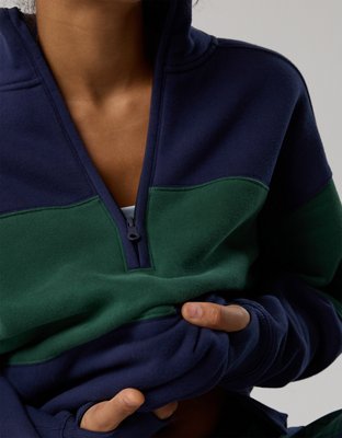 OFFLINE By Aerie Cloud Fleece Quarter Zip Sweatshirt