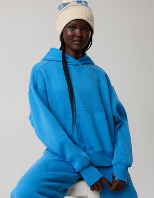 OFFLINE By Aerie Cloud Fleece Nylon Hoodie