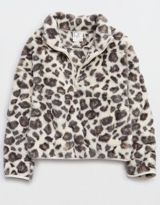 OFFLINE By Aerie Sherpa Quarter Zip Jacket