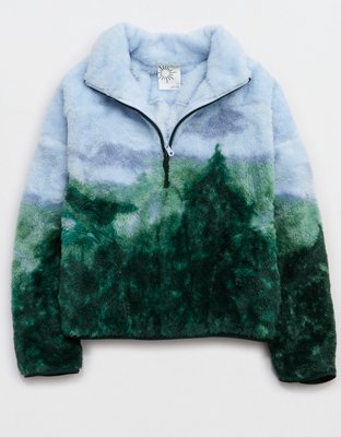 OFFLINE By Aerie Sherpa Quarter Zip Jacket