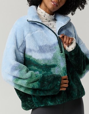 OFFLINE By Aerie Sherpa Quarter Zip Jacket