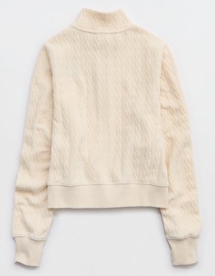 OFFLINE By Aerie Cable Lounge Full Zip