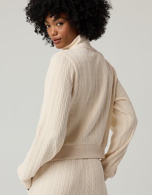OFFLINE By Aerie Cable Lounge Full Zip