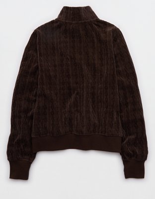 OFFLINE By Aerie Cable Lounge Full Zip