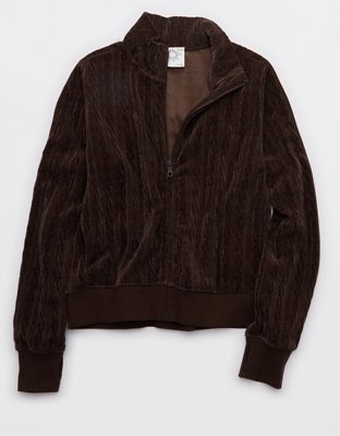 OFFLINE By Aerie Cable Lounge Full Zip