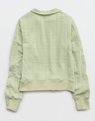 OFFLINE By Aerie Cable Lounge Full Zip