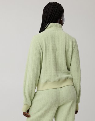 OFFLINE By Aerie Cable Lounge Full Zip