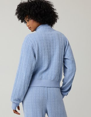 OFFLINE By Aerie Cable Lounge Full Zip