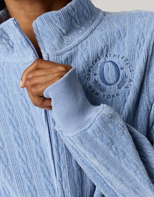 OFFLINE By Aerie Cable Lounge Full Zip