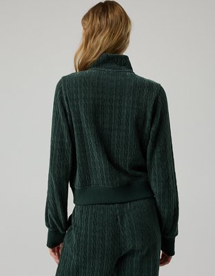 OFFLINE By Aerie Cable Lounge Full Zip