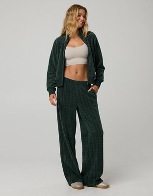 OFFLINE By Aerie Cable Lounge Full Zip