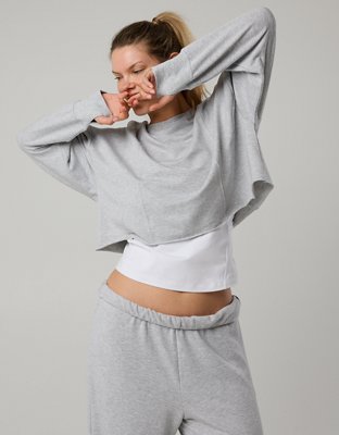 OFFLINE By Aerie OTT Seamed Crewneck Sweatshirt