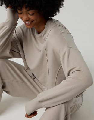 OFFLINE By Aerie OTT Seamed Crewneck Sweatshirt