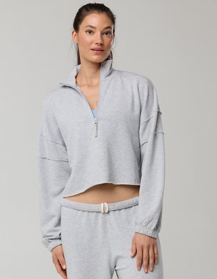 OFFLINE By Aerie OTT Seamed Quarter Zip Sweatshirt