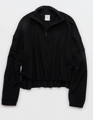 OFFLINE By Aerie OTT Seamed Quarter Zip Sweatshirt