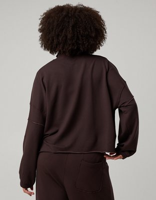 OFFLINE By Aerie OTT Seamed Quarter Zip Sweatshirt