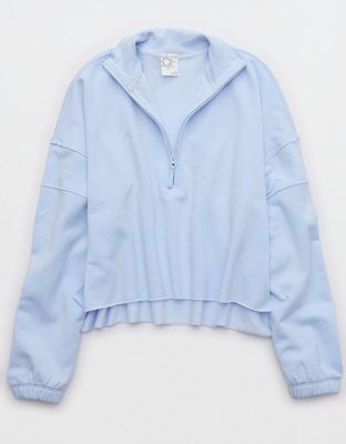 OFFLINE By Aerie OTT Seamed Quarter Zip Sweatshirt