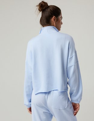 OFFLINE By Aerie OTT Seamed Quarter Zip Sweatshirt