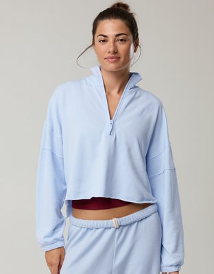 OFFLINE By Aerie OTT Seamed Quarter Zip Sweatshirt