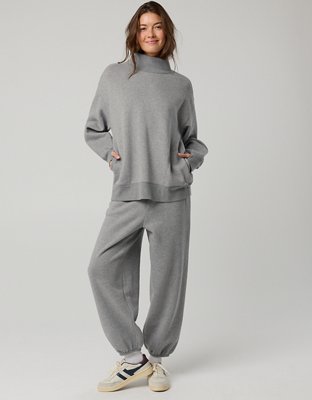 OFFLINE By Aerie Cloud Fleece Oversized Mockneck Sweatshirt