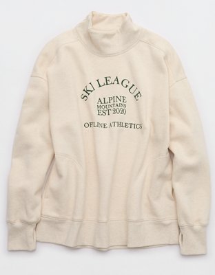 OFFLINE By Aerie Cloud Fleece Oversized Mockneck Sweatshirt