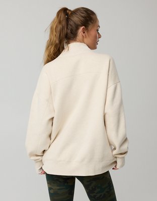 OFFLINE By Aerie Cloud Fleece Oversized Mockneck Sweatshirt