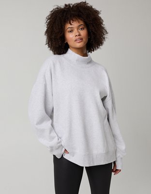 OFFLINE By Aerie Cloud Fleece Oversized Mockneck Sweatshirt